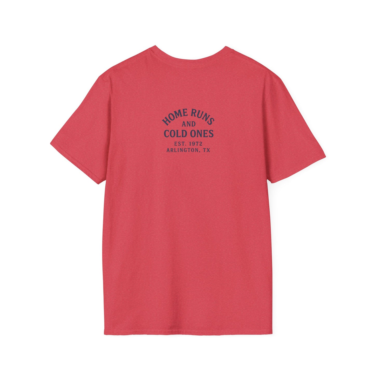 Home Runs & Cold Ones T-Shirt, Funny Unisex Tee, Baseball Fan Gift, Casual Everyday Style, Great for Tailgating
