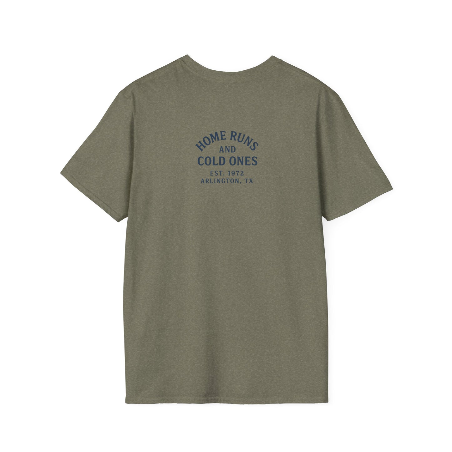 Home Runs & Cold Ones T-Shirt, Funny Unisex Tee, Baseball Fan Gift, Casual Everyday Style, Great for Tailgating