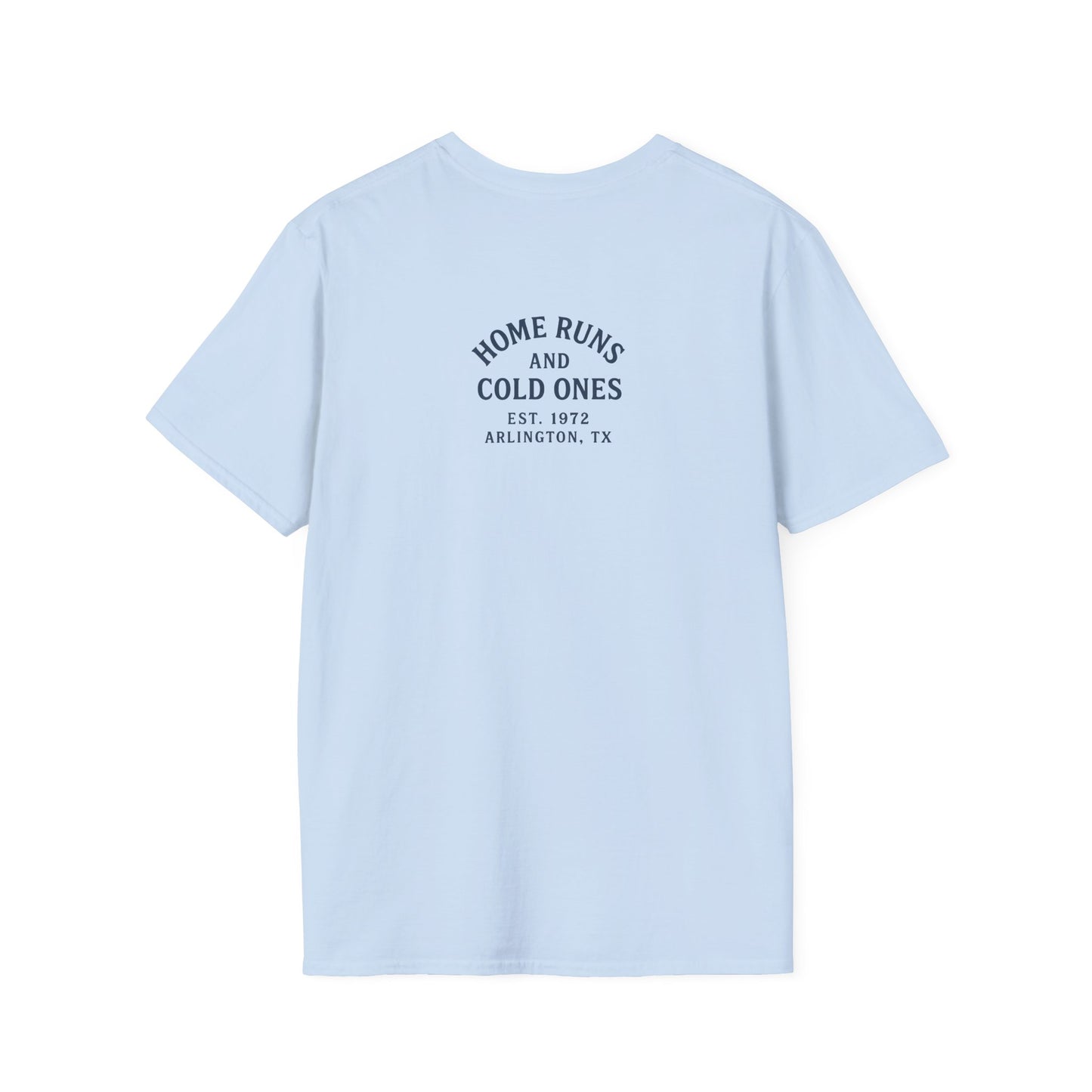 Home Runs & Cold Ones T-Shirt, Funny Unisex Tee, Baseball Fan Gift, Casual Everyday Style, Great for Tailgating