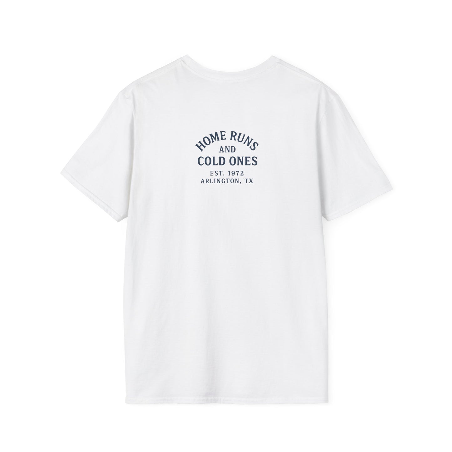 Home Runs & Cold Ones T-Shirt, Funny Unisex Tee, Baseball Fan Gift, Casual Everyday Style, Great for Tailgating