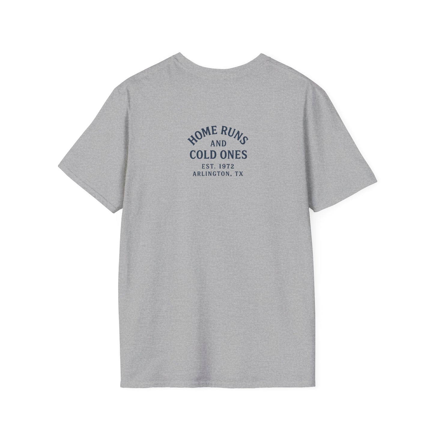 Home Runs & Cold Ones T-Shirt, Funny Unisex Tee, Baseball Fan Gift, Casual Everyday Style, Great for Tailgating